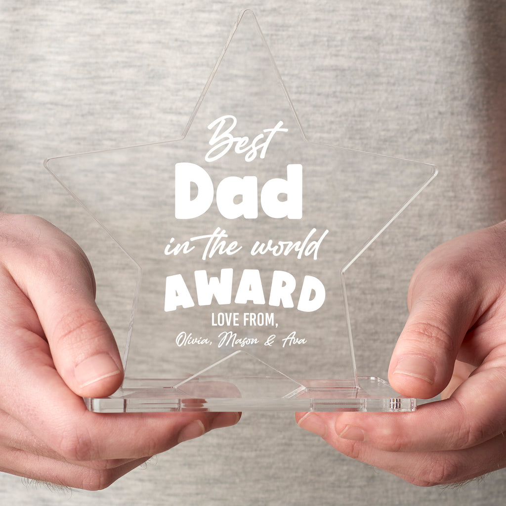 Best Dad Ever Star Award