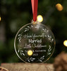 Personalised Have Yourself A Married Little Christmas Bauble
