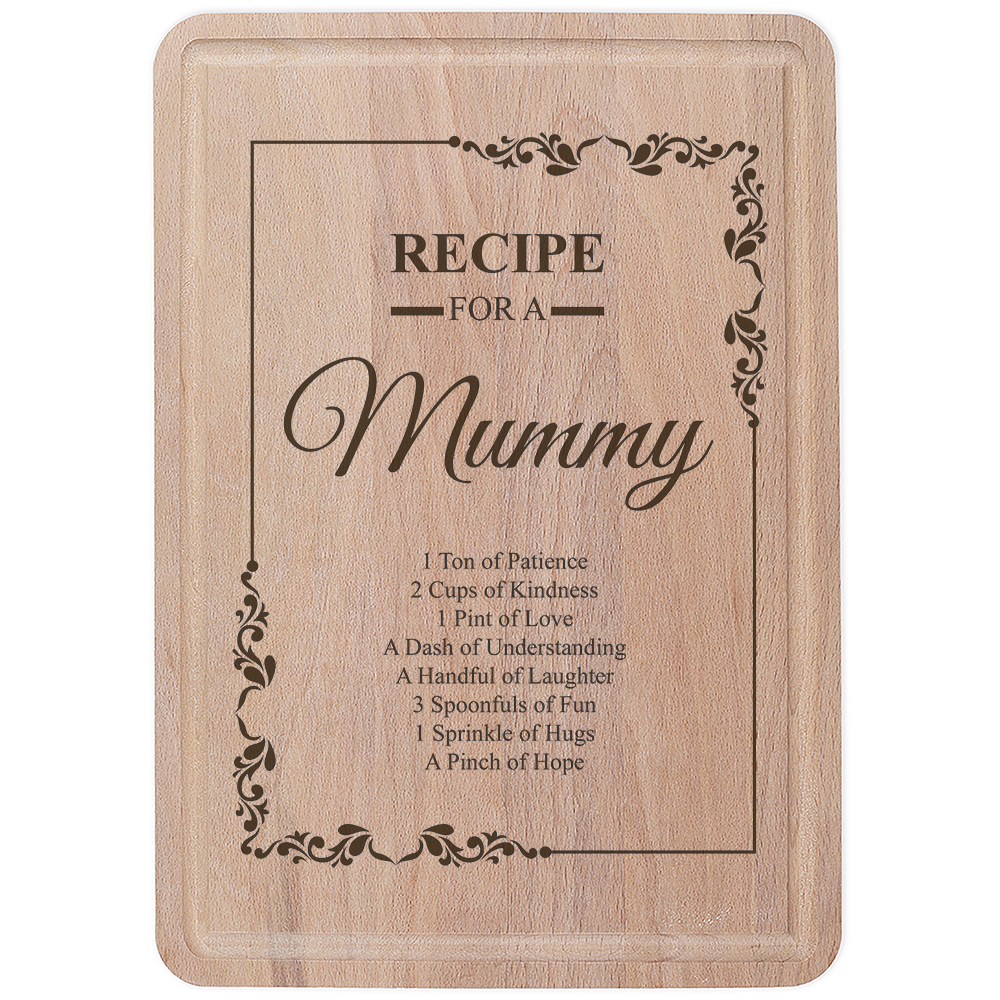 Recipe For A Mummy Chopping Board