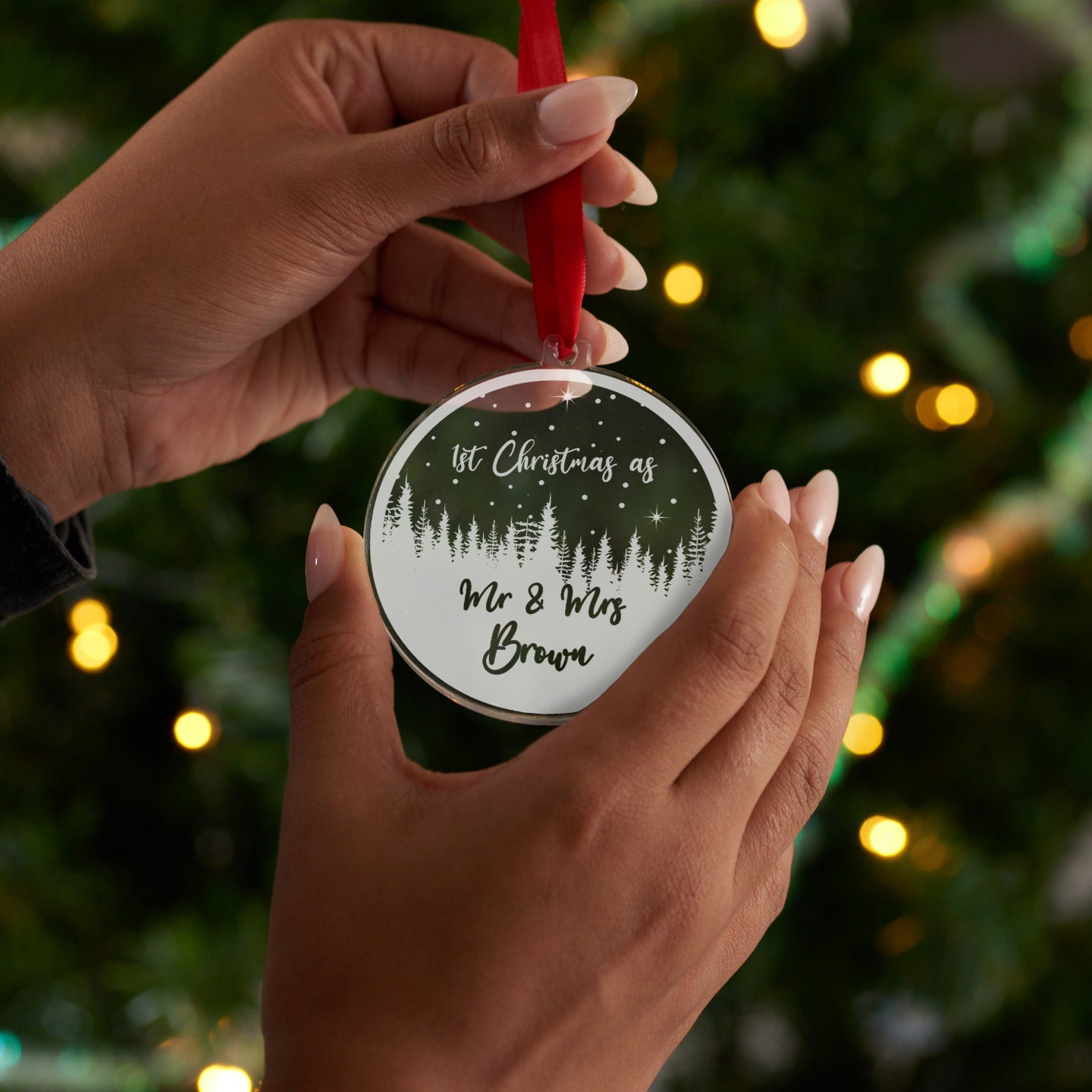 First Christmas As Mr & Mrs Christmas Bauble