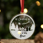 Personalised First Christmas As Mr & Mrs Christmas Bauble