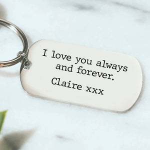 Personalised Message Keyring