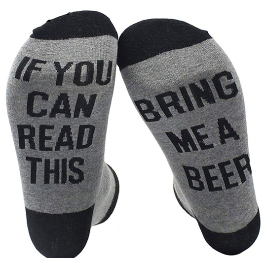 If You Can Read This Bring Me A Beer Socks