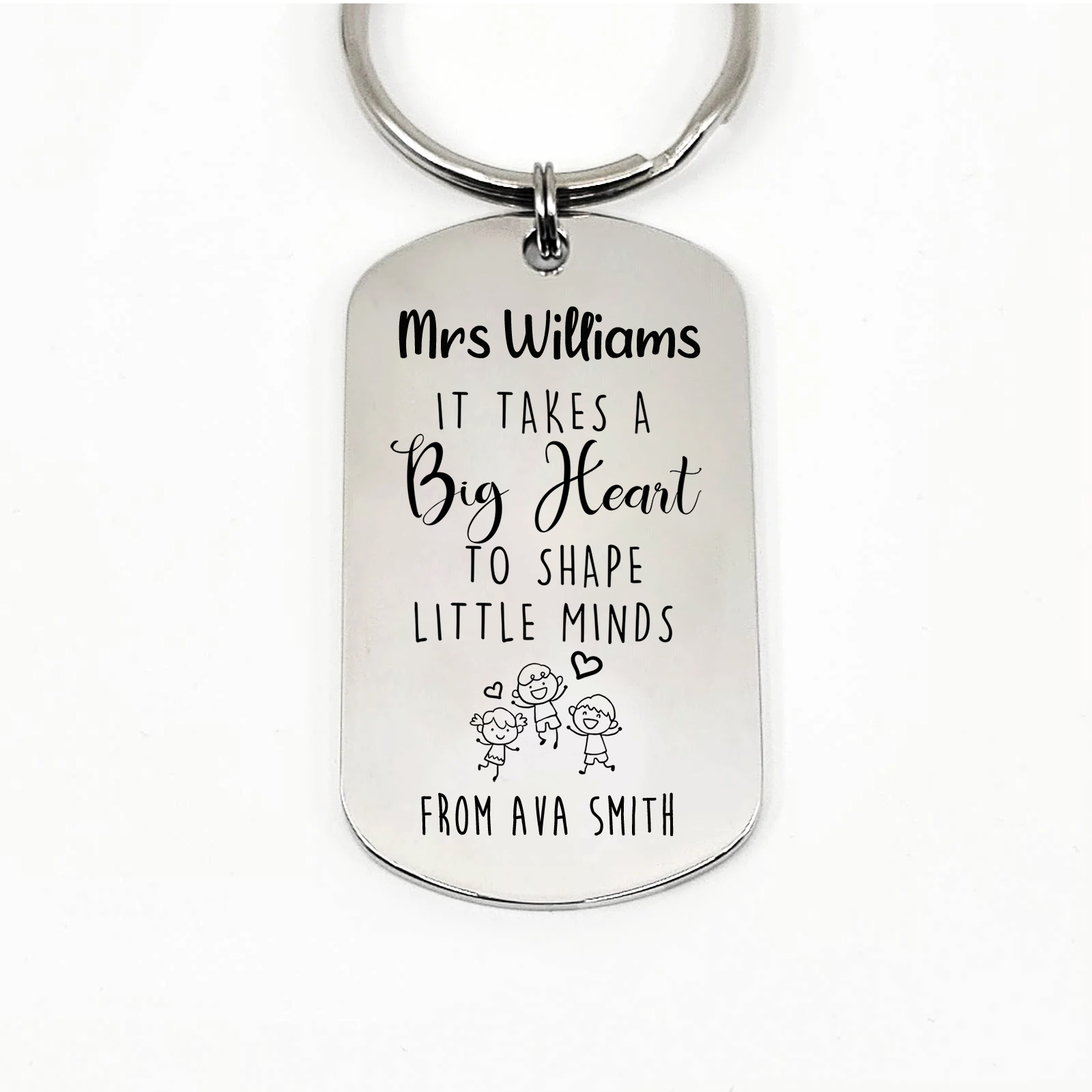 Big Heart To Shape Little Minds Keyring