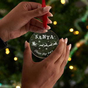 Santa Please Stop Here Christmas Bauble