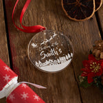 Personalised Christmas At The Christmas Bauble