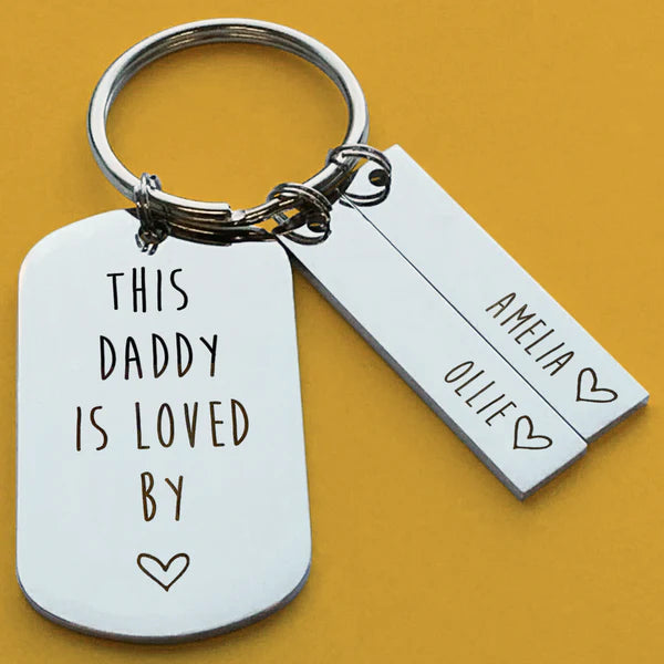 Personalised Loved By Keyring