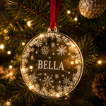 Personalised  Snowflake Christmas Decoration