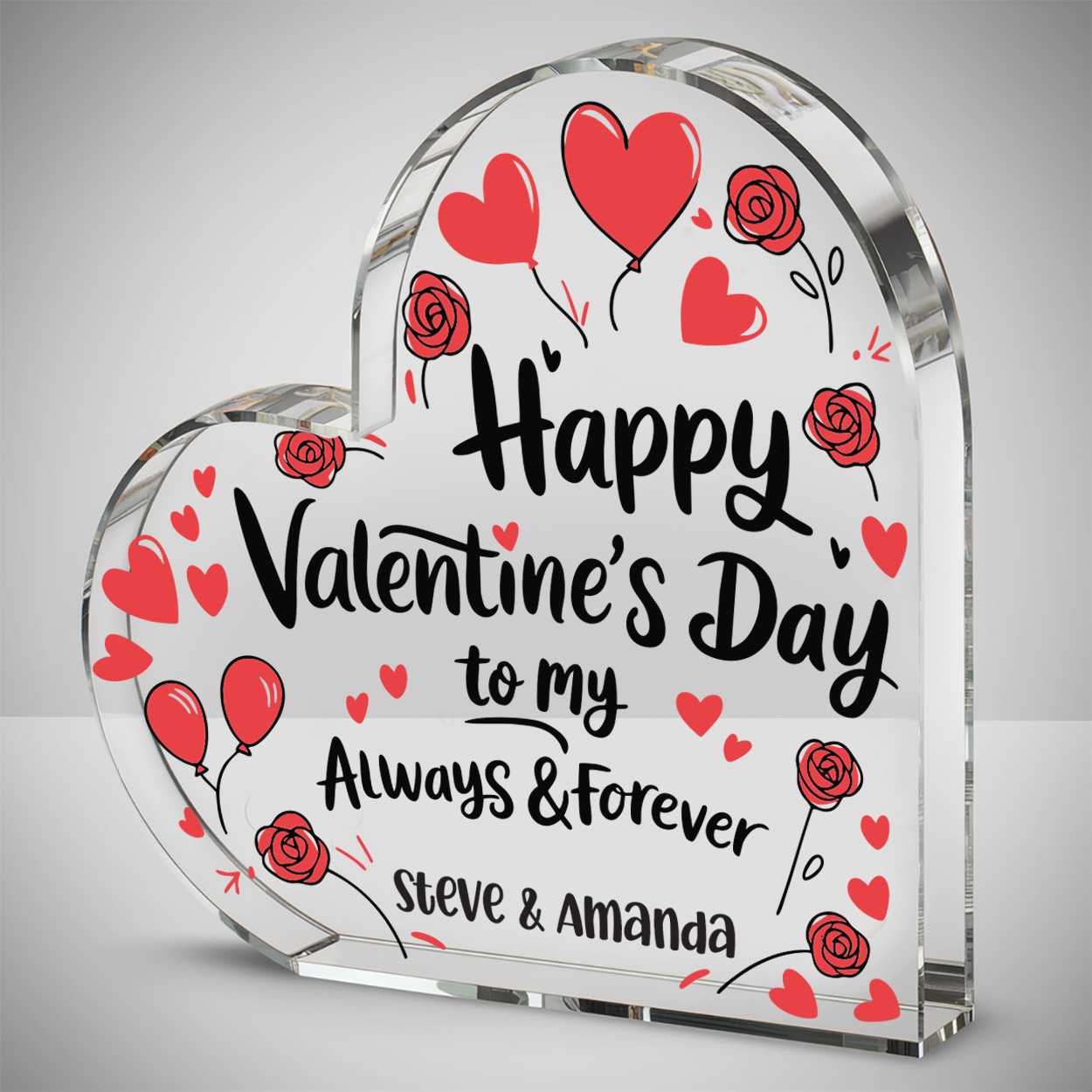 Personalised Valentines Day Heart