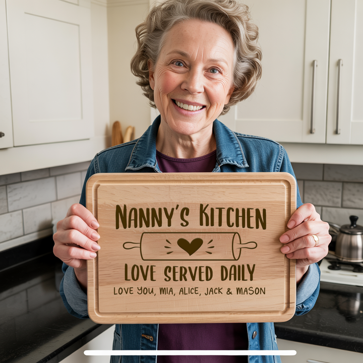Personalised Chopping Board - Love Served Daily