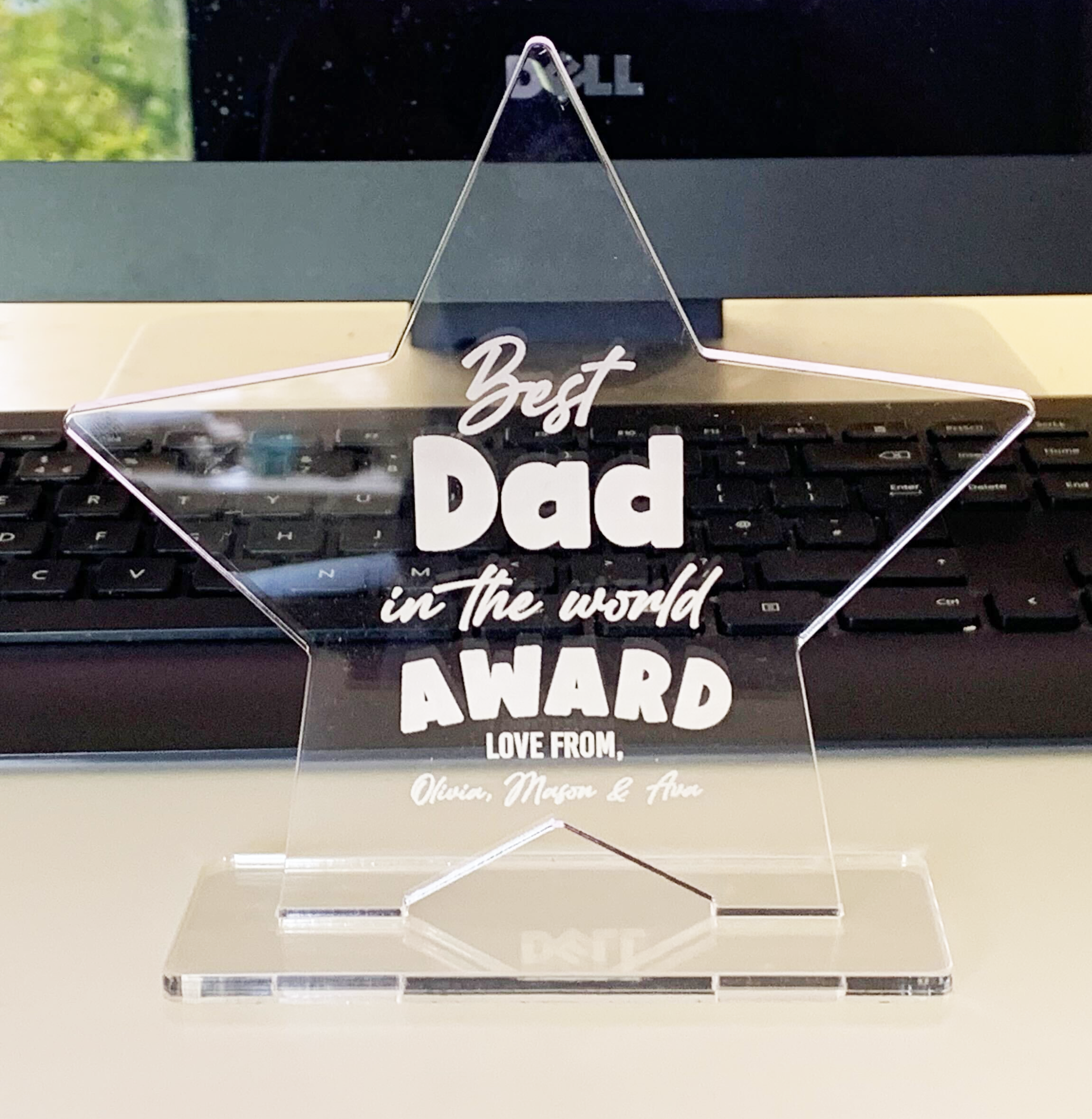 Best Dad Ever Star Award