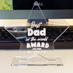 Best Dad Ever Star Award