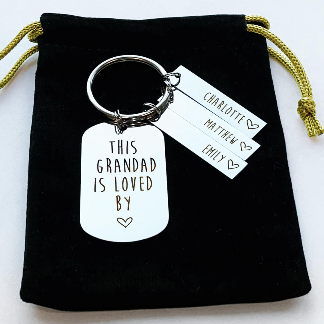 Personalised Loved By Keyring