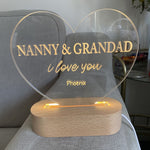 Personalised We Love You Lamp