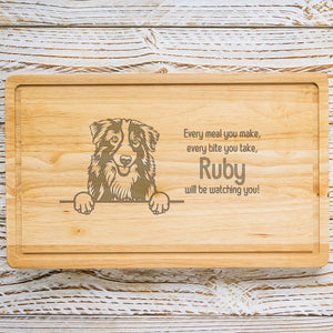 Personalised Chopping Board - Dog Breed & Name