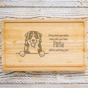 Personalised Chopping Board - Dog Breed & Name