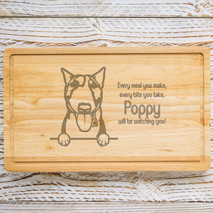 Personalised Chopping Board - Dog Breed & Name