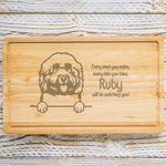 Personalised Chopping Board - Dog Breed & Name