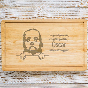 Personalised Chopping Board - Dog Breed & Name