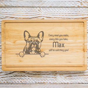 Personalised Chopping Board - Dog Breed & Name