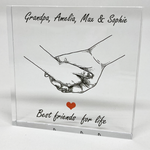 Personalised Best Friends For Life Acrylic Block