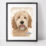 Personalised Labradoodle Art Print