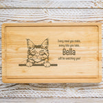 Personalised Chopping Board - Cat Breed & Name