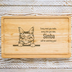 Personalised Chopping Board - Cat Breed & Name