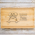 Personalised Chopping Board - Dog Breed & Name