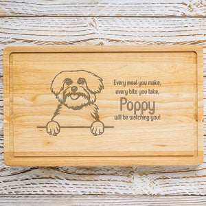 Personalised Chopping Board - Dog Breed & Name