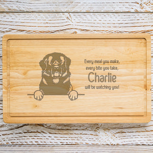 Personalised Chopping Board - Dog Breed & Name