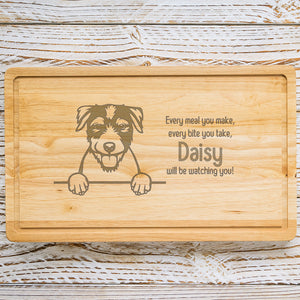 Personalised Chopping Board - Dog Breed & Name