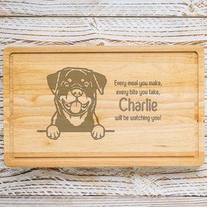 Personalised Chopping Board - Dog Breed & Name