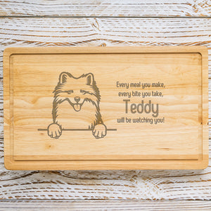 Personalised Chopping Board - Dog Breed & Name