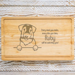 Personalised Chopping Board - Dog Breed & Name