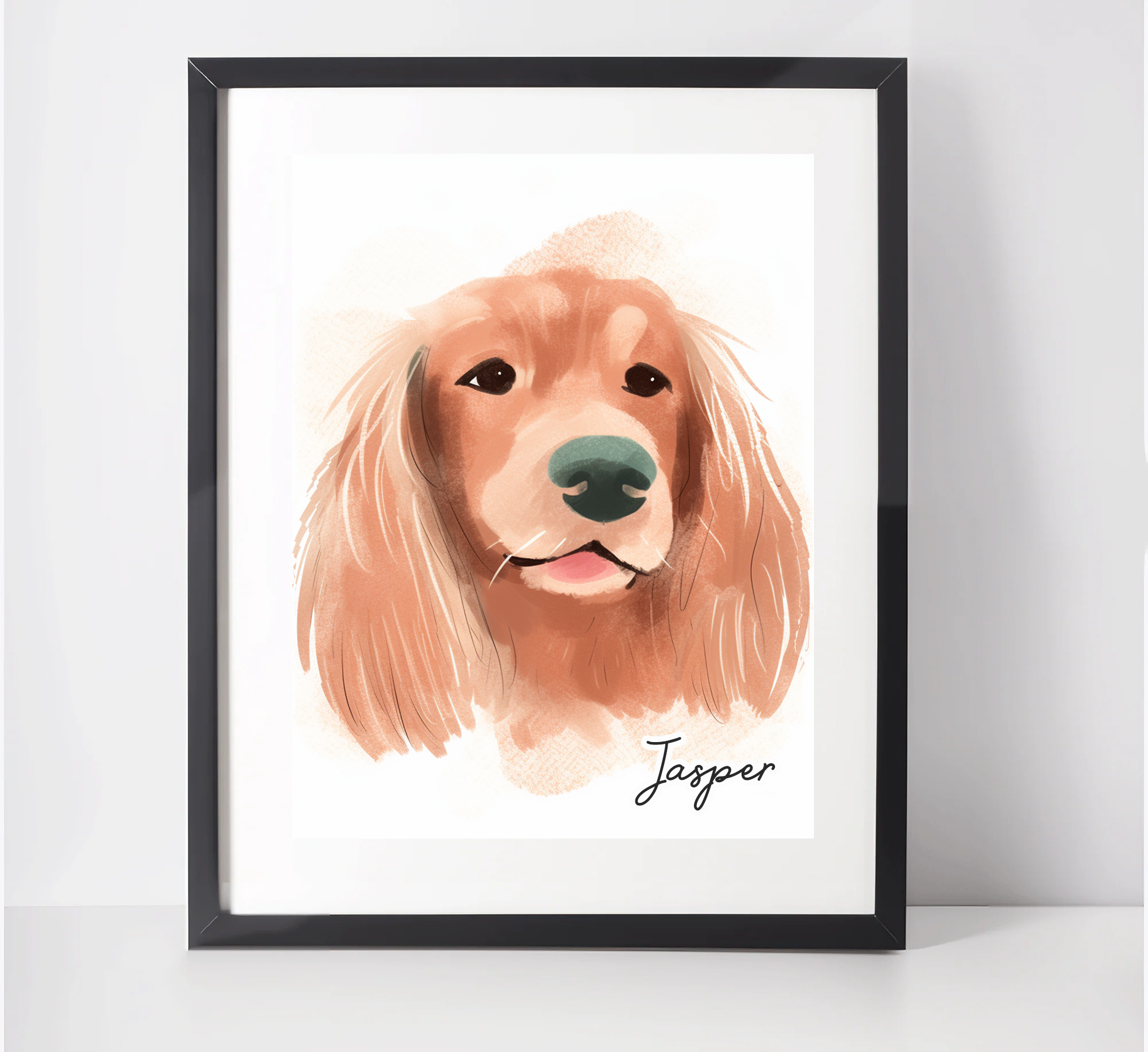 Personalised Sussex Spaniel Art Print Bellisima UK