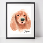 Personalised  Sussex Spaniel Art Print