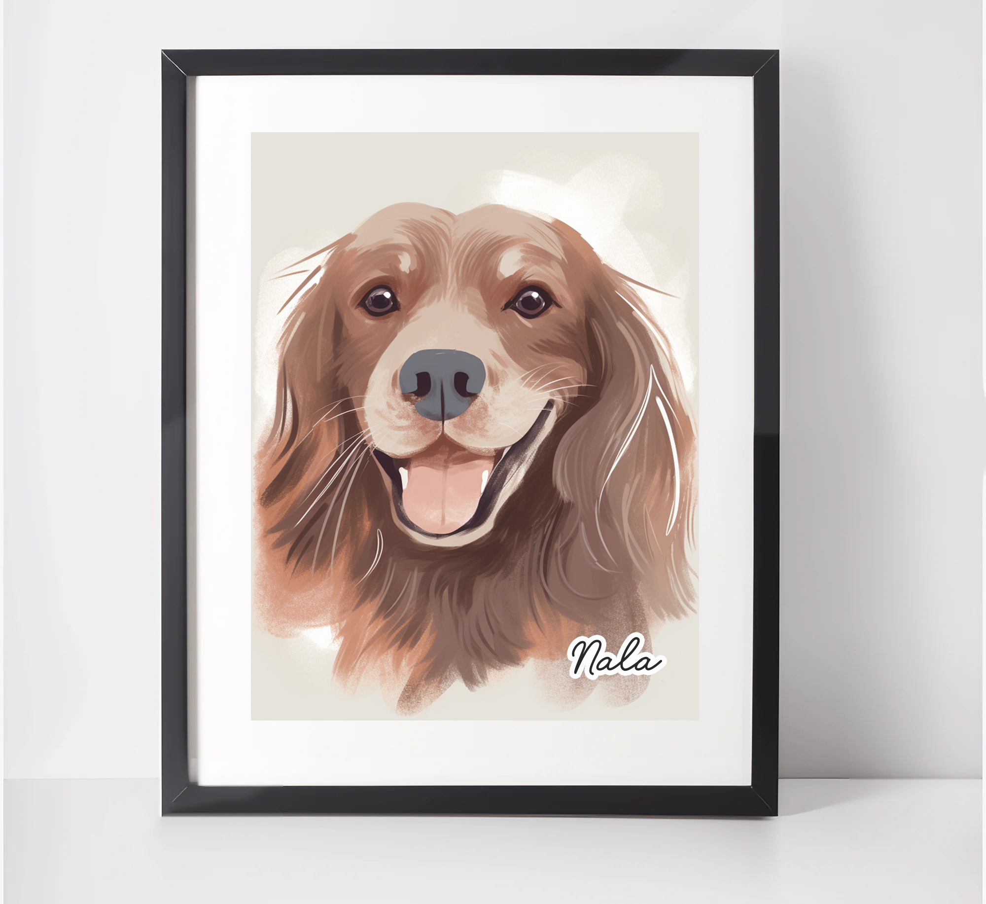 Personalised  Sussex Spaniel Art Print