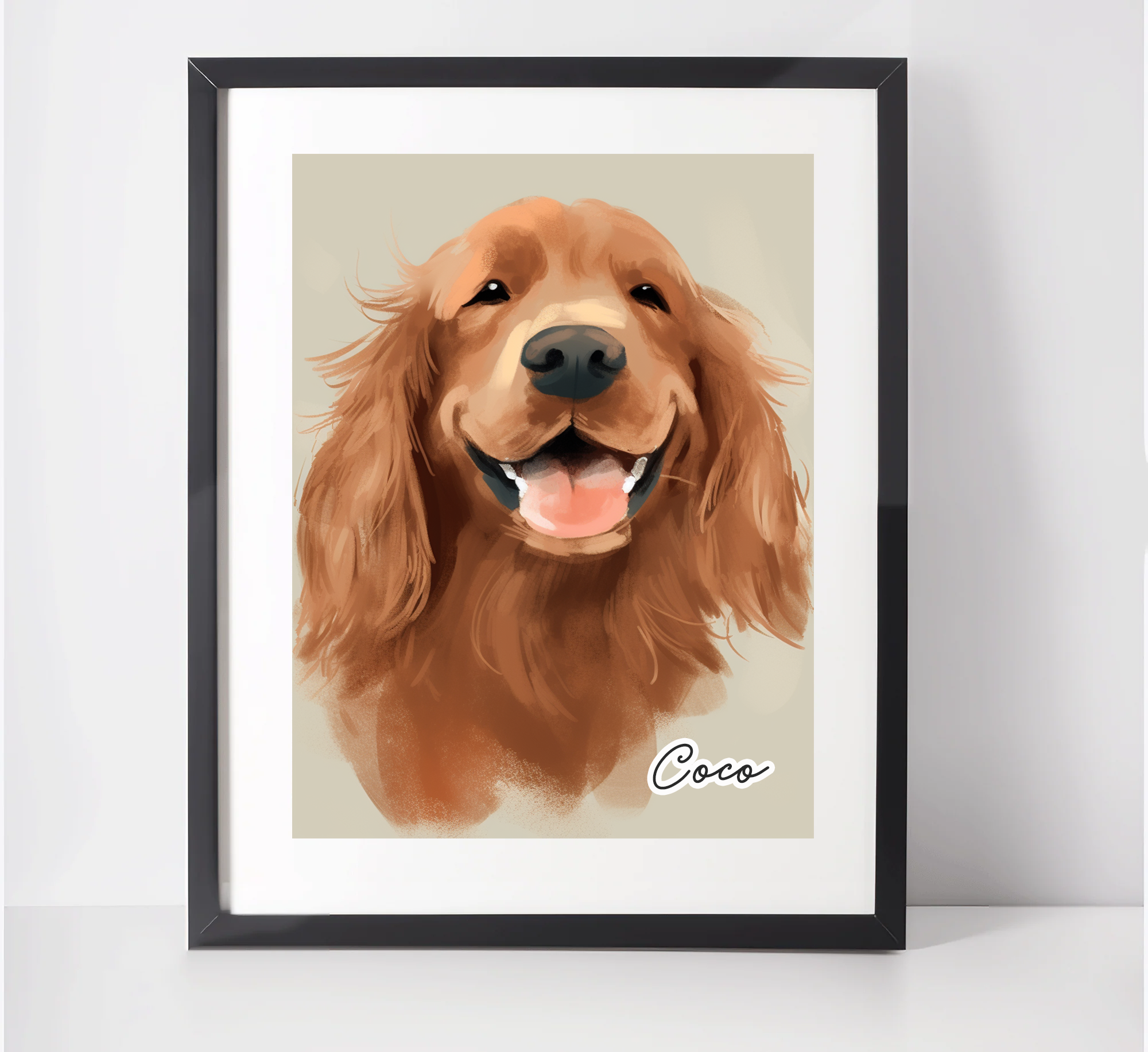 Personalised  Sussex Spaniel Art Print