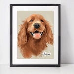 Personalised  Sussex Spaniel Art Print