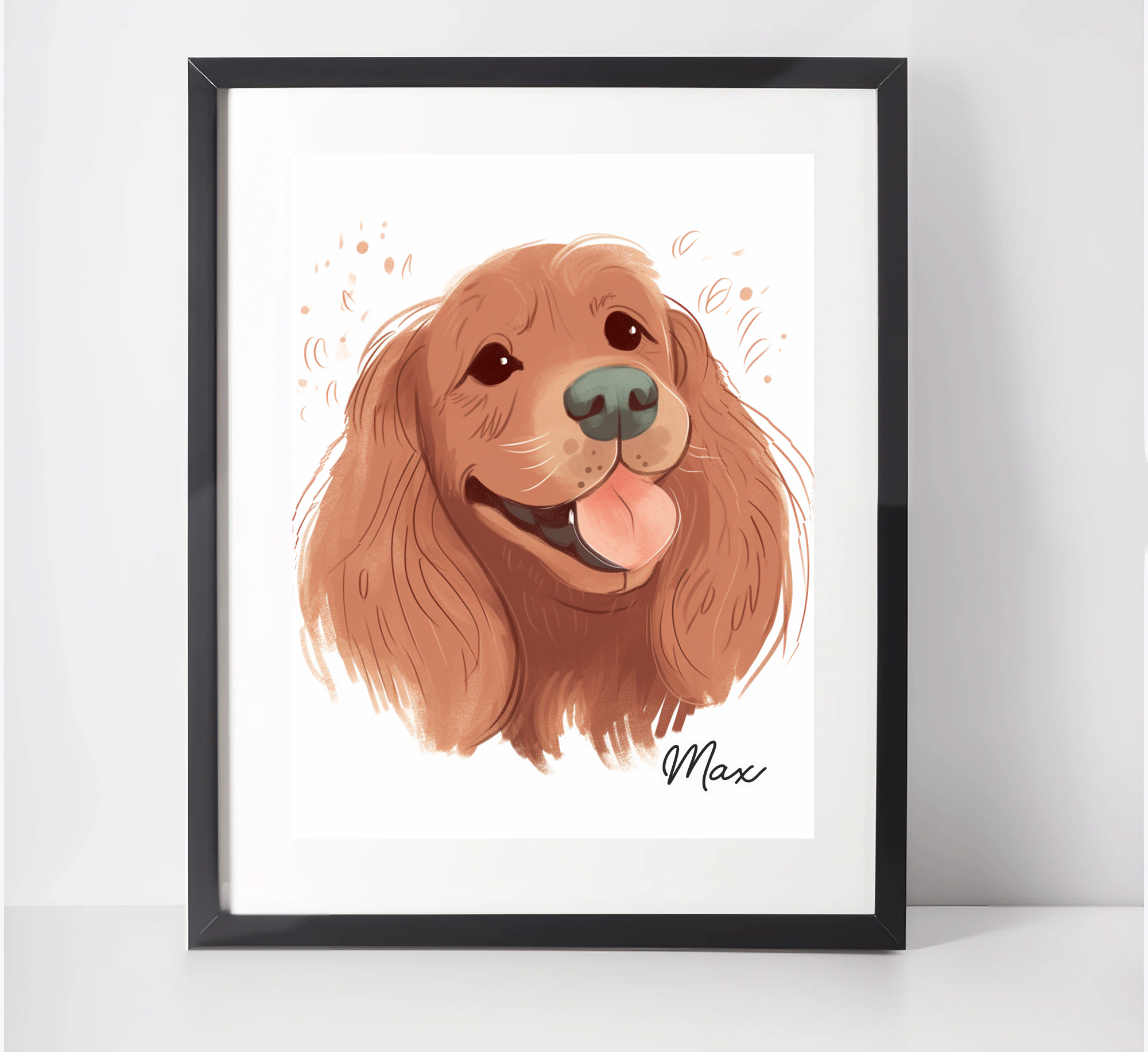 Cocker spaniel hotsell art print