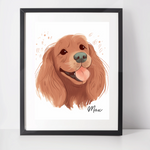 Personalised  Sussex Spaniel Art Print