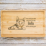 Personalised Chopping Board - Cat Breed & Name