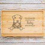 Personalised Chopping Board - Dog Breed & Name