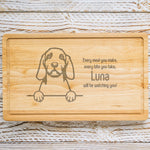 Personalised Chopping Board - Dog Breed & Name