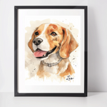 Personalised Beagle Art Print