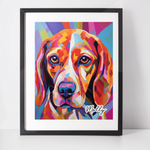 Personalised Beagle Art Print