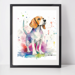 Personalised Beagle Art Print