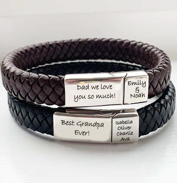 Personalised mens bracelet uk online