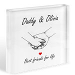 Personalised Best Friends For Life Acrylic Block